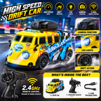 2.4GHz High Speed RC Drift Car with LED Lights & Camera – Remote Control Racing Van
