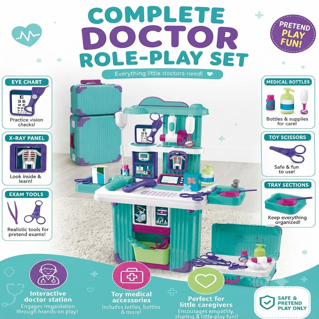 3-in-1 Pretend Playset – For Kids