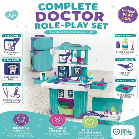 3-in-1 Pretend Playset – For Kids
