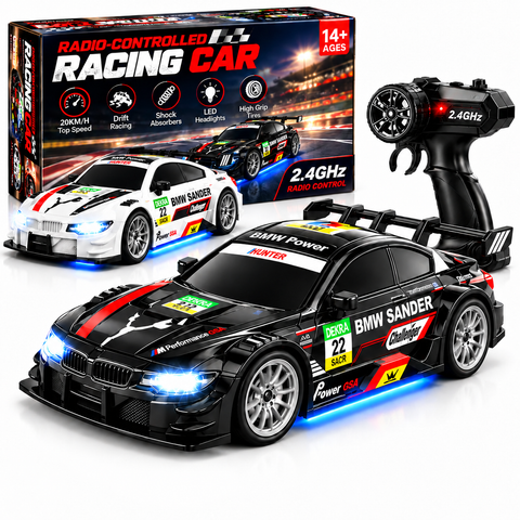 2.4GHz RC Racing Car – 20KM/H Drift Remote Control Car with LED Lights