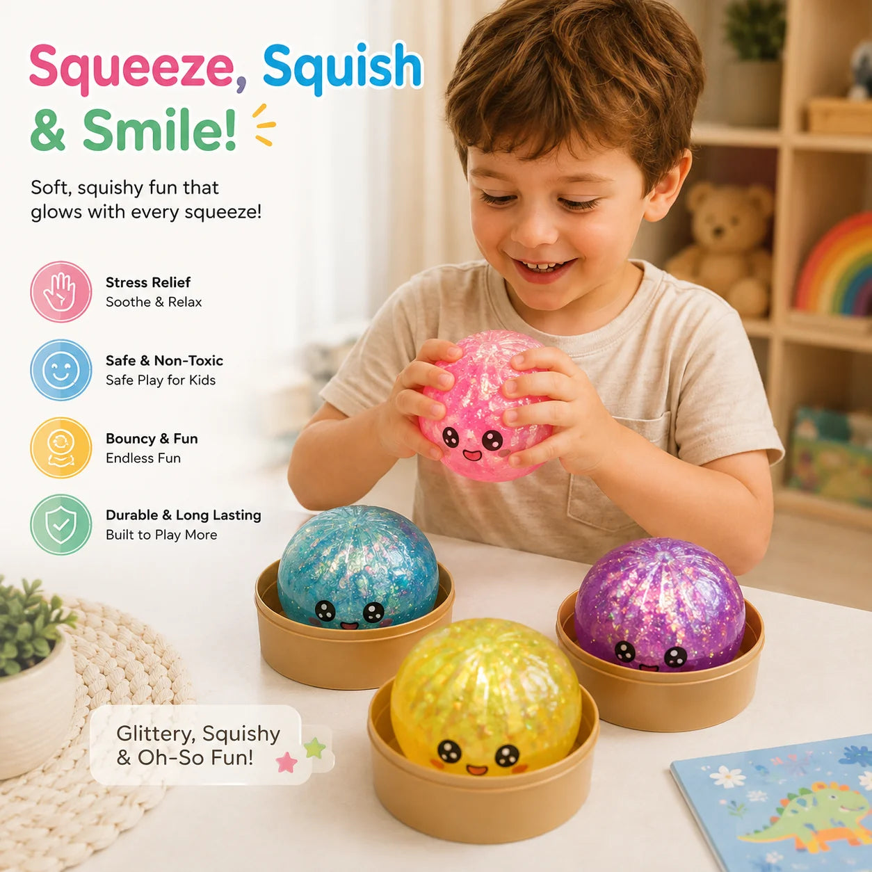 Needoh Nice Cube – squishy sensory fidget toy