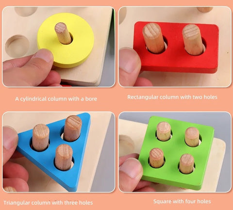 Wooden Magnetic Fishing & Shape Sorting Toy Set