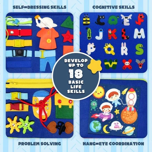 The Children's Busy Book – Interactive & Educational Activity Board