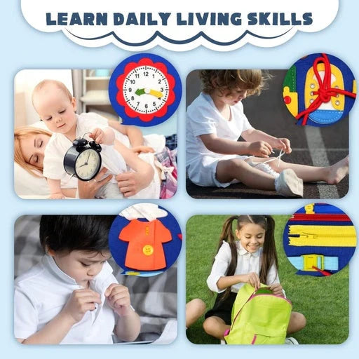 The Children's Busy Book – Interactive & Educational Activity Board