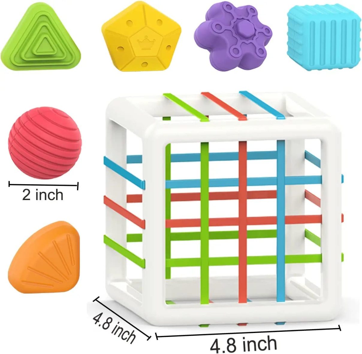 Inny Bin - Shape Sorter Toy (6 Shapes) - JustForKids
