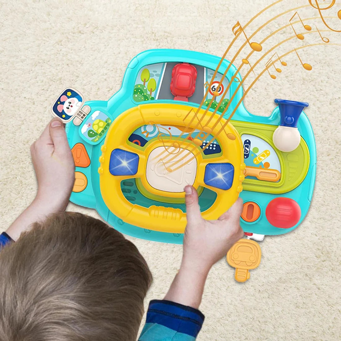Huanger Steering Wheel - Educational Toys - JustForKids