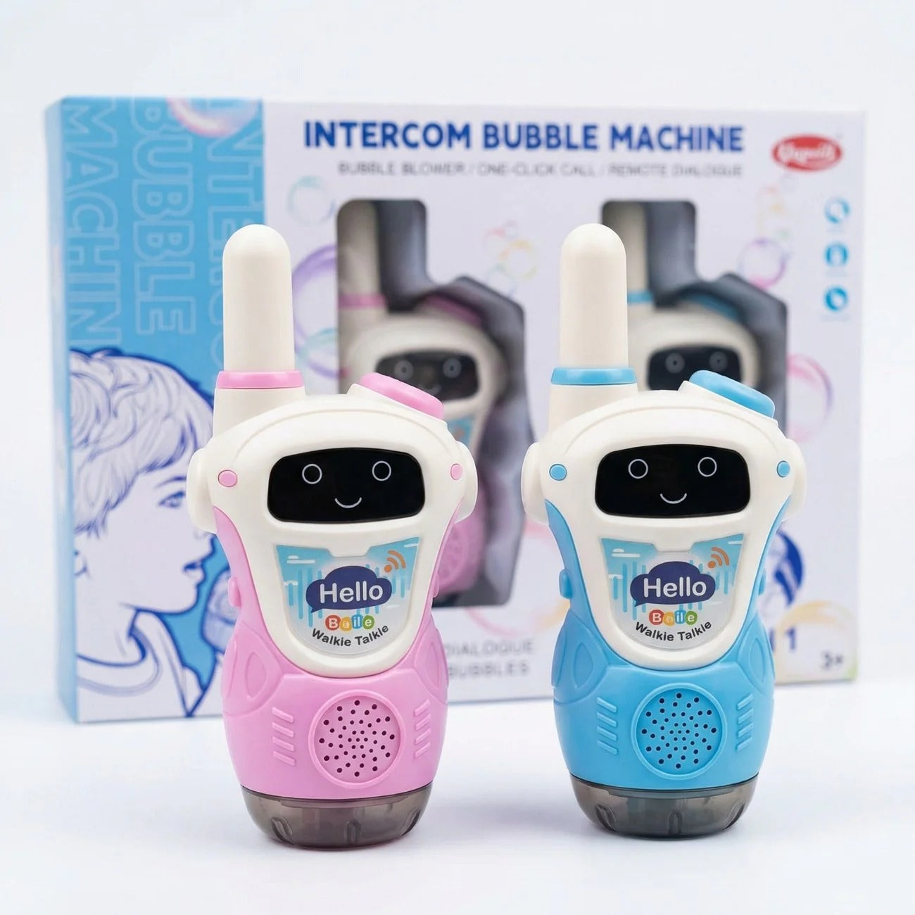 2-in-1 Bubble Blower Walkie Talkie Toy