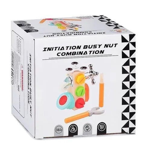 Wooden Activity Busy Cube
