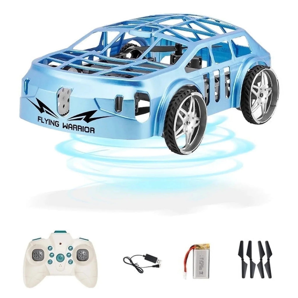 RC Drone Air Racer Flying Car – One Click Take Off/Landing with LED Lights