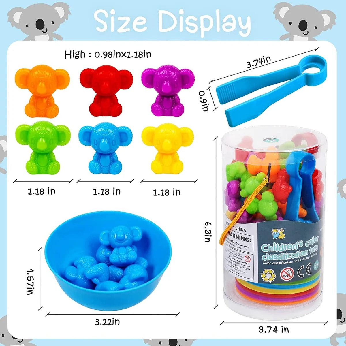 3 in 1 Early Learning Bundle – Stacking, Spinning & Sorting Toy Set