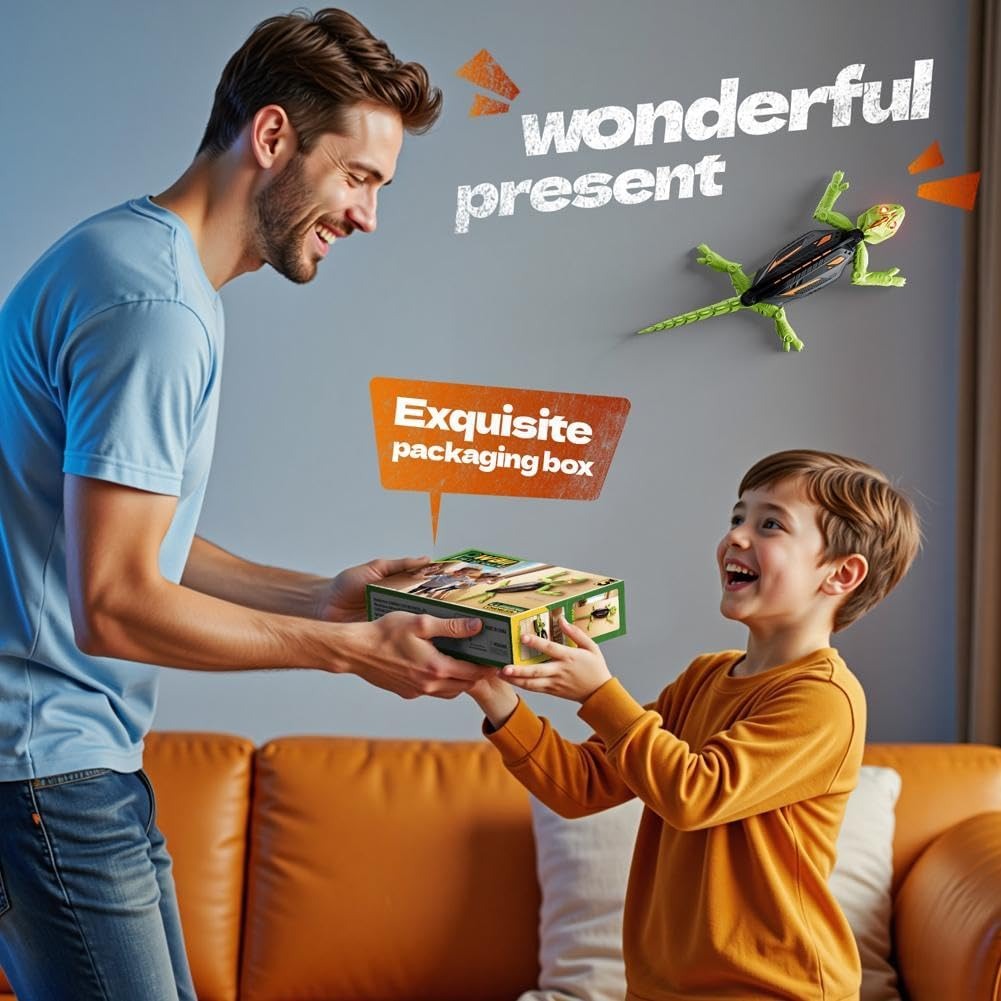 Wall Climbing Gecko Remote Control Robotic Crawling Toy