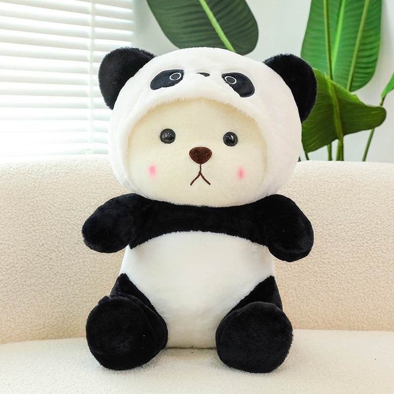 Jumbo Teddy Bear Plush Toy in Panda Costume Hood