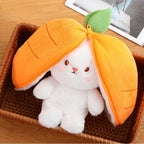 Strawberry Bunny Plush Toy – 2-in-1 Soft Toy
