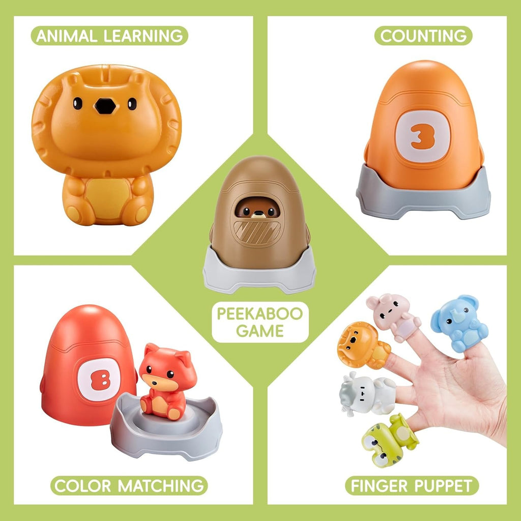 Peekaboo Animal Barn Set