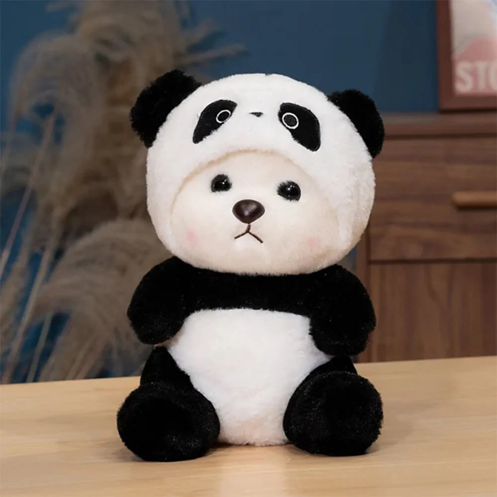 Teddy Bear Plush Toy in Panda Costume Hood
