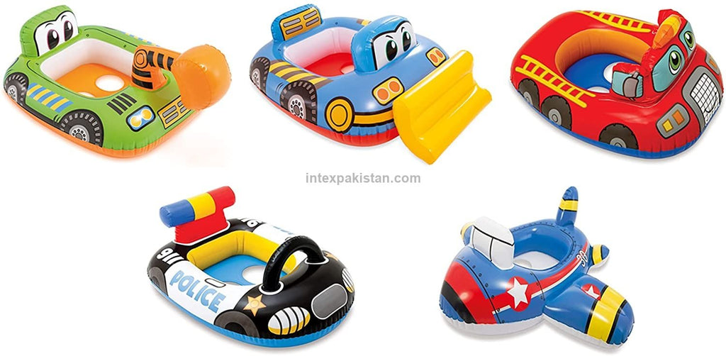 INTEX Kiddie Car Float (35" × 30") (Assorted Designs)
