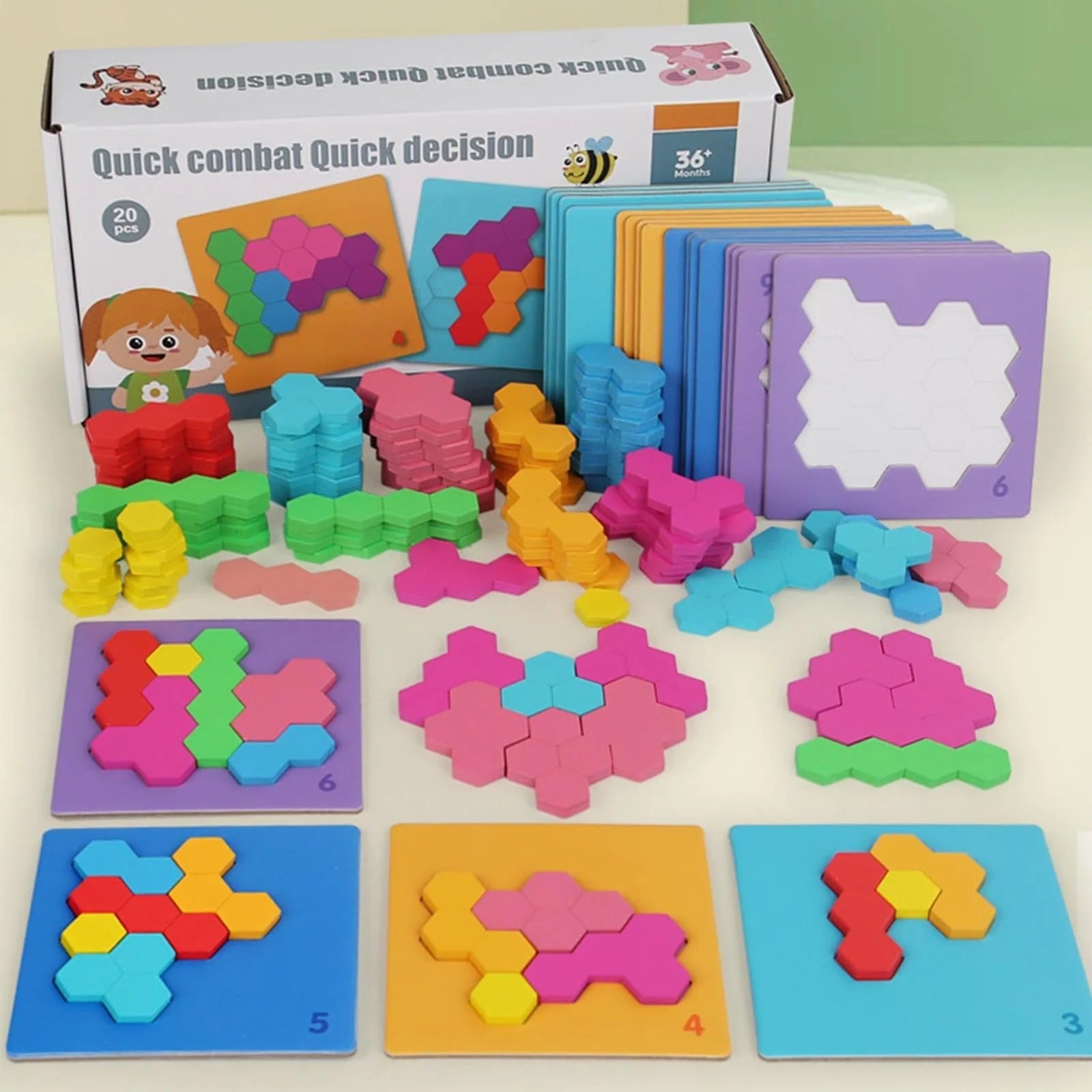 Hexagon Puzzle Shape Matching Game