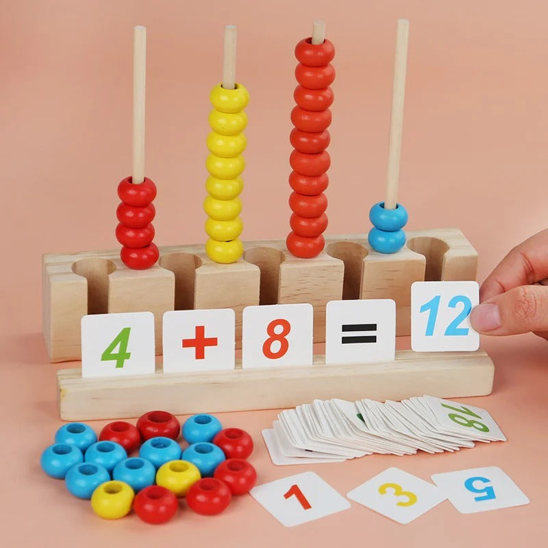 5 in 1 Montessori Math & Color Sorting Bead Set