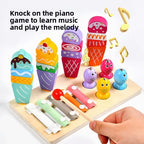 Wooden Multifunctional Magnetic Fishing Ice Cream Montessori Toy