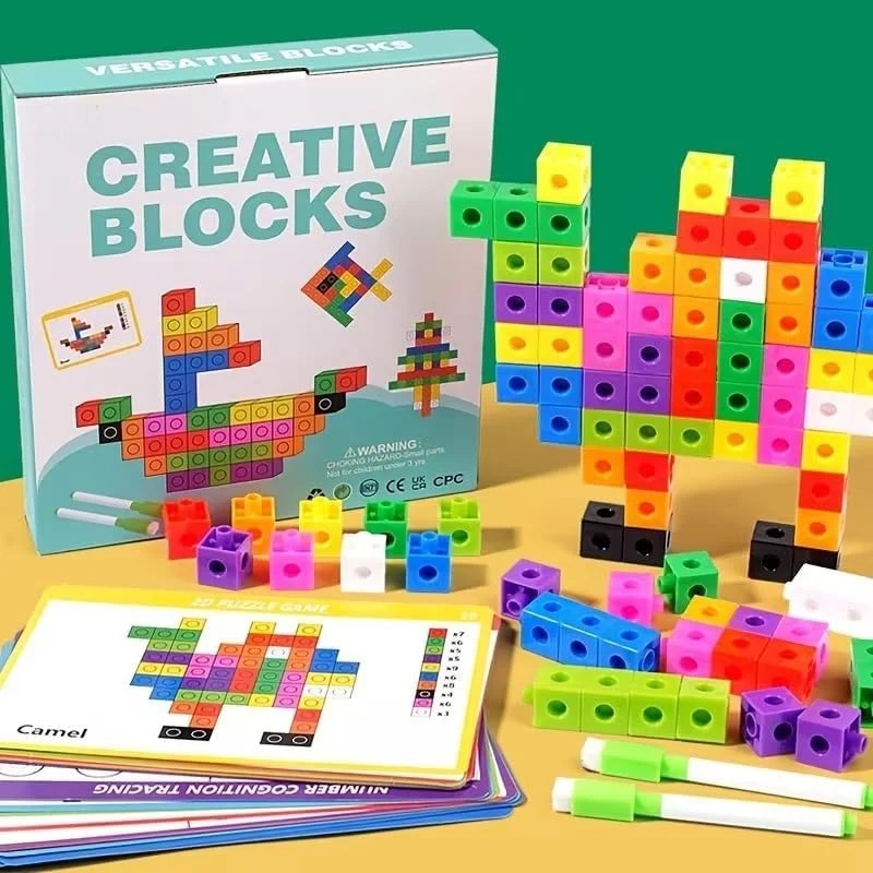 Linking Cubes Hands-On Counting & Building Toy