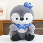 Grey Penguin Plush Soft Toy