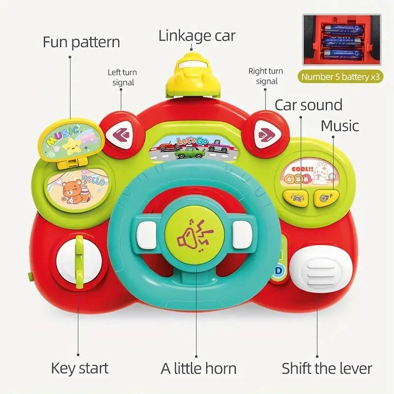 Multifunctional Activity Steering Wheel Toy