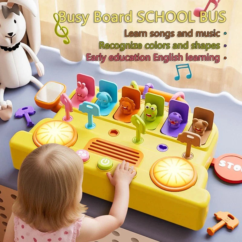 Busy Board School Bus – Multi-Activity Sensory Learning Toy