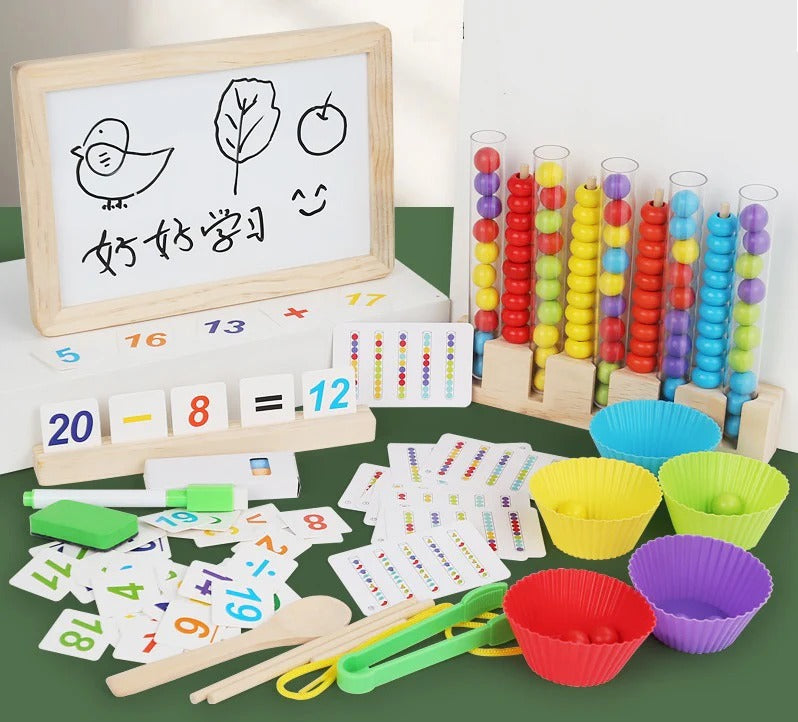 5 in 1 Montessori Math & Color Sorting Bead Set