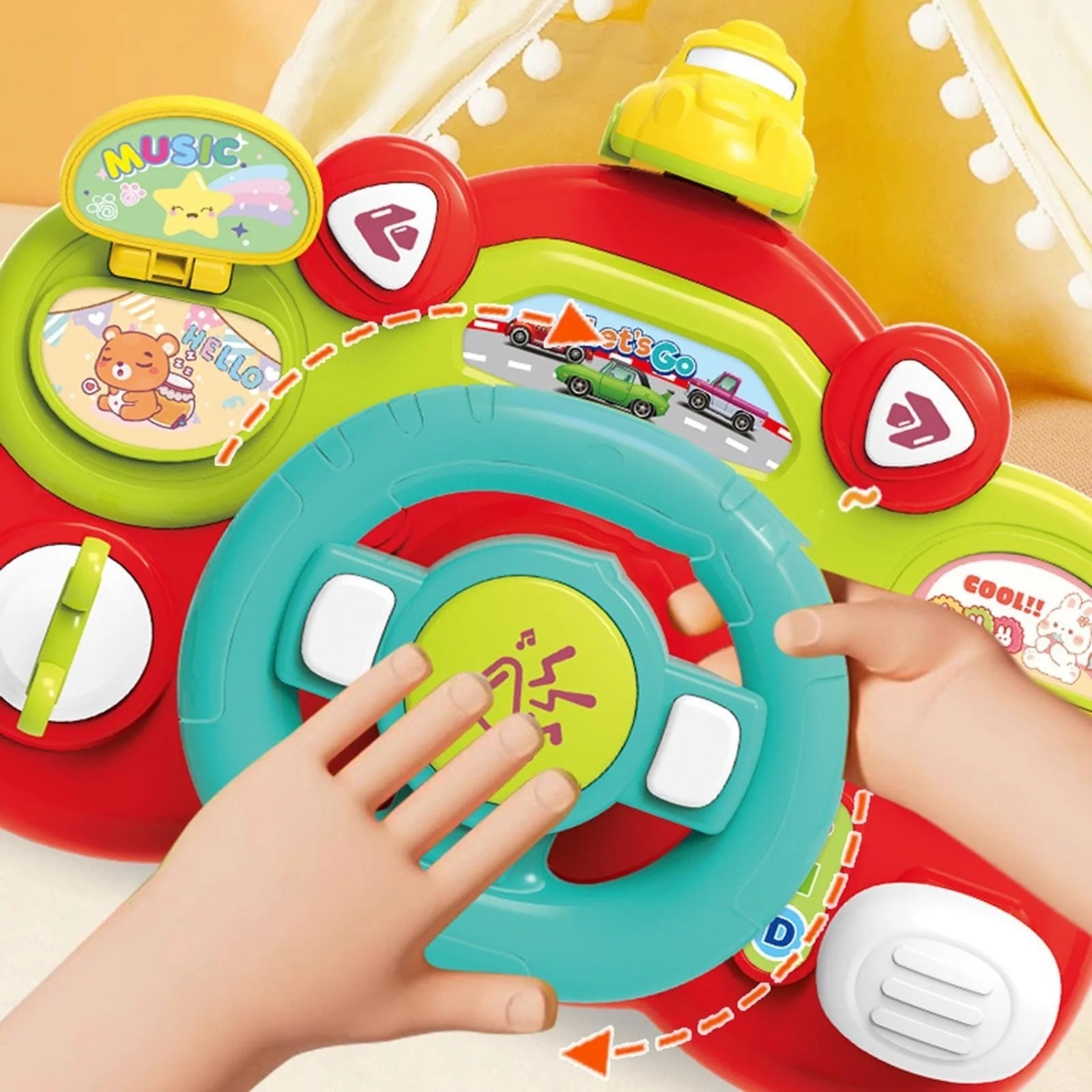 Multifunctional Activity Steering Wheel Toy
