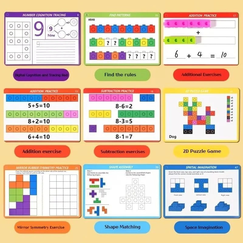 Linking Cubes Hands-On Counting & Building Toy