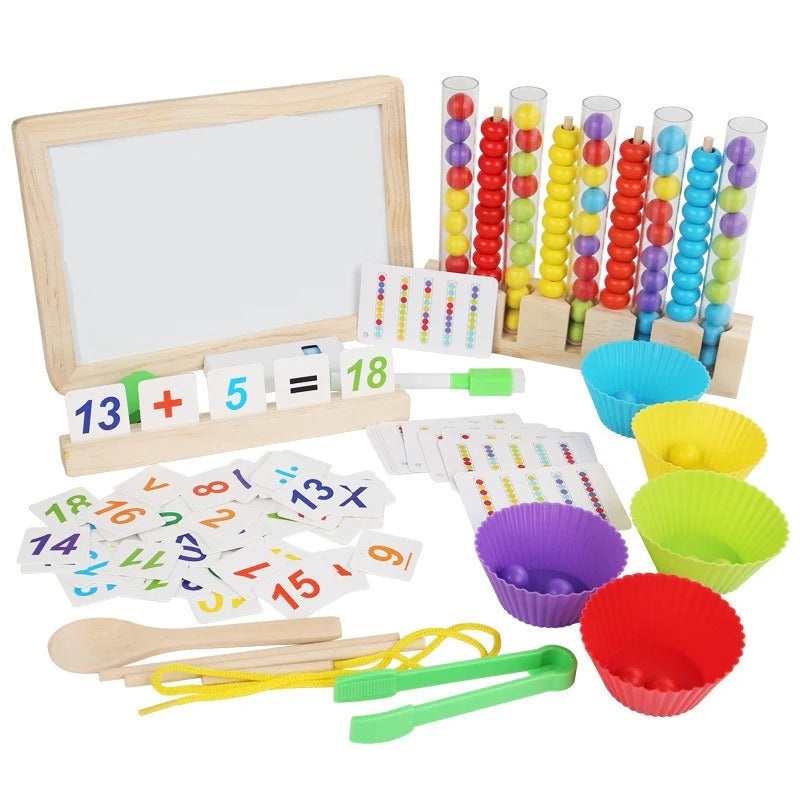 5 in 1 Montessori Math & Color Sorting Bead Set
