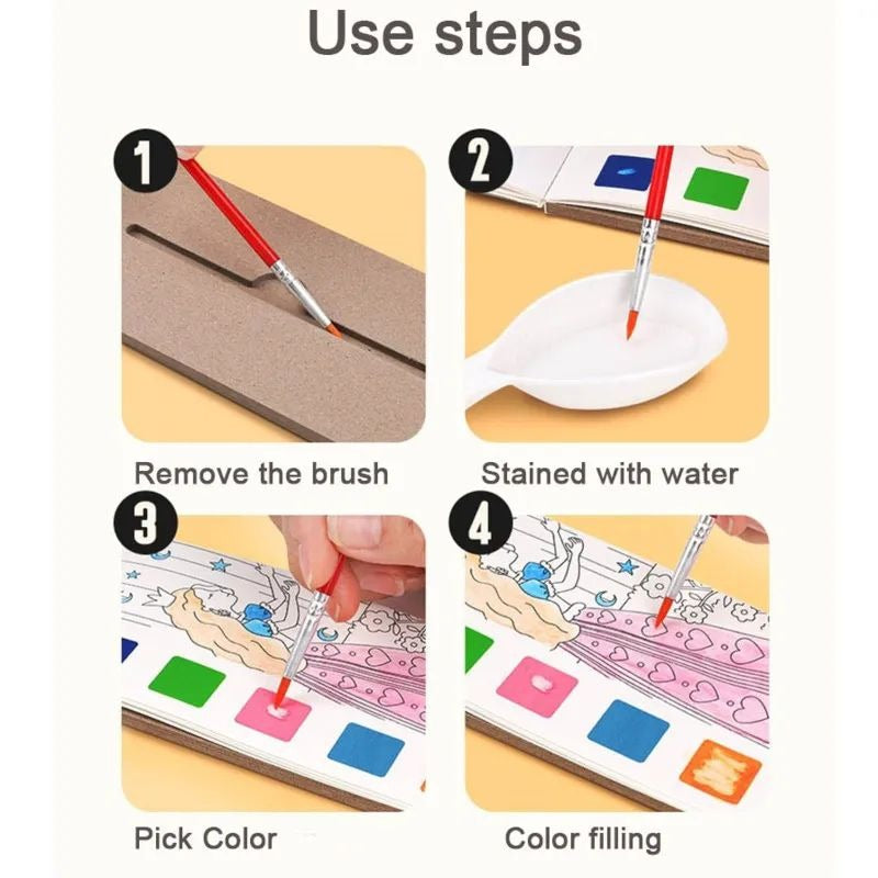 Portable Watercolor Painting Books