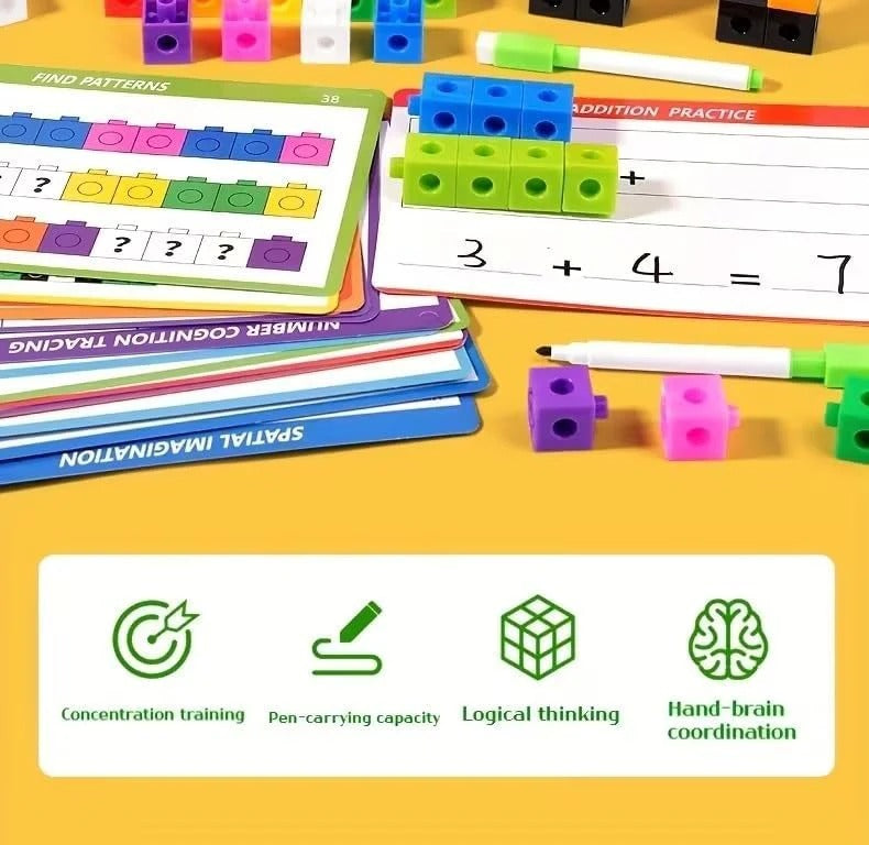 Linking Cubes Hands-On Counting & Building Toy