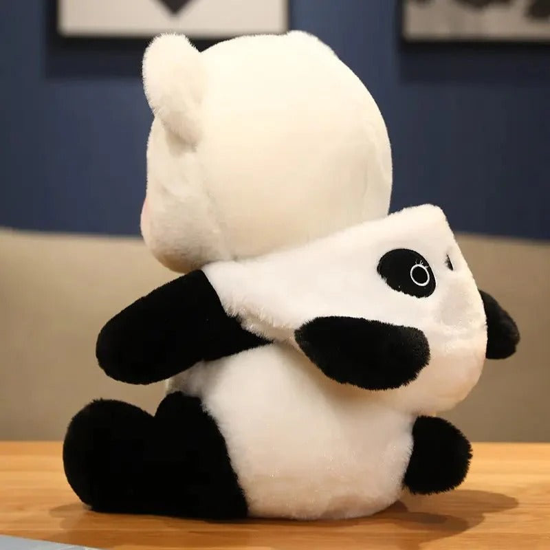 Jumbo Teddy Bear Plush Toy in Panda Costume Hood