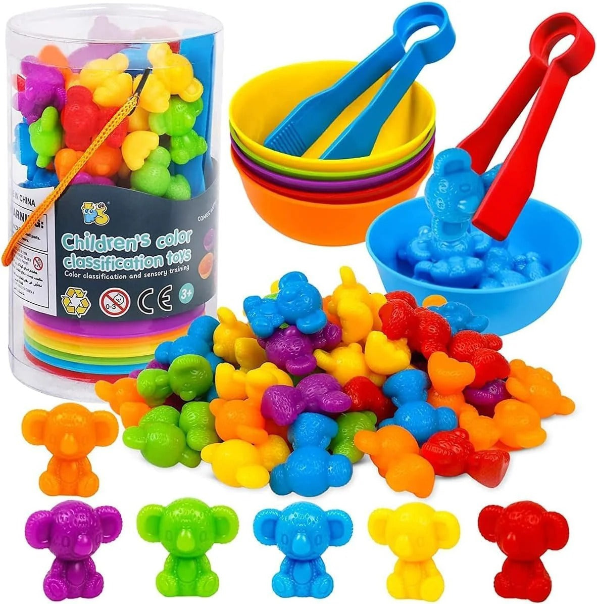 3 in 1 Early Learning Bundle – Stacking, Spinning & Sorting Toy Set