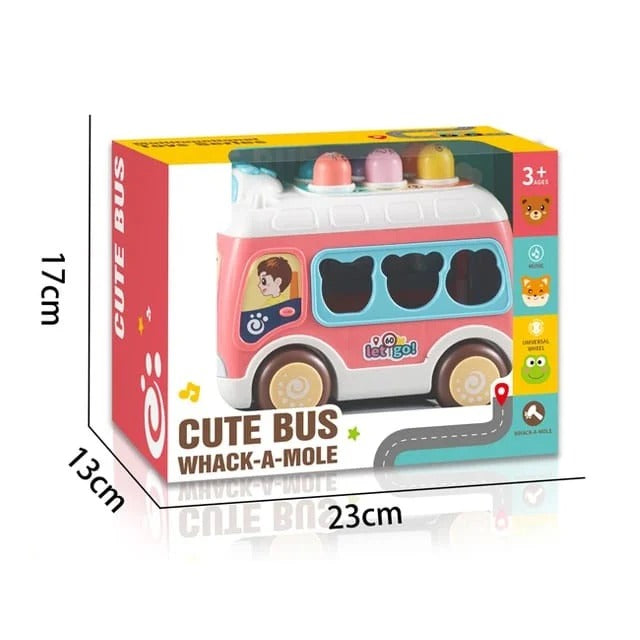 3-in-1 Cute Bus Whack-a-Mole Game