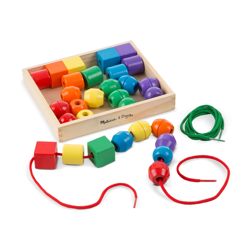 Wooden Beads Lacing Set