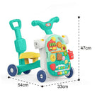 4-in-1 Multifunction Baby Walker, Game Table & Baby Scooter