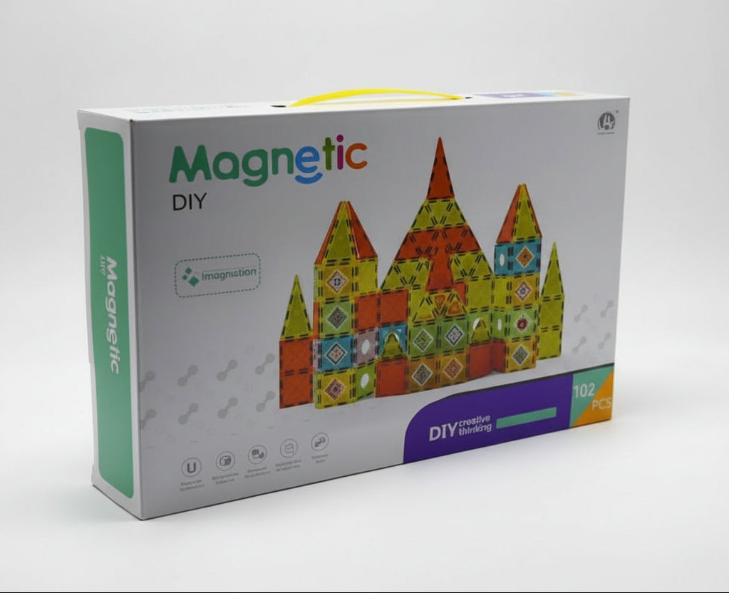 Magnetic tiles Building Set – 102 Pieces