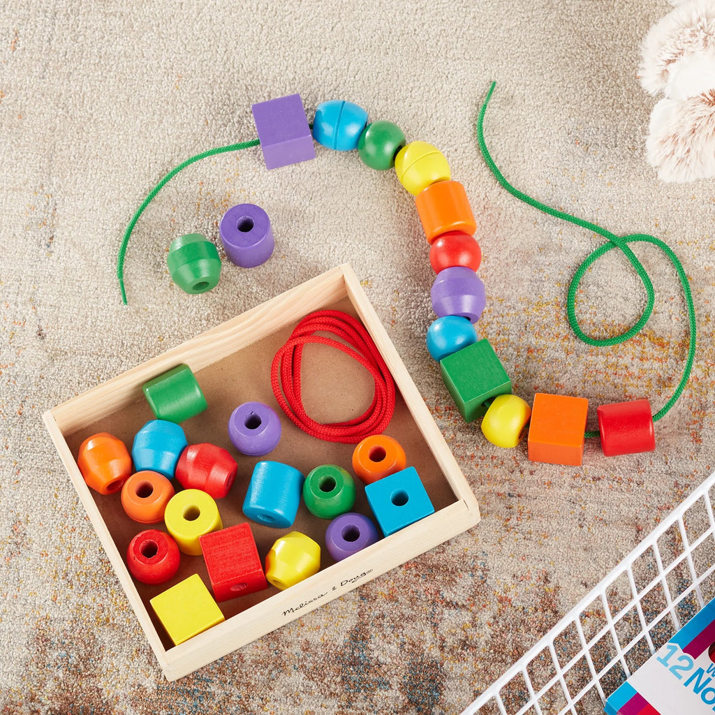 Wooden Beads Lacing Set