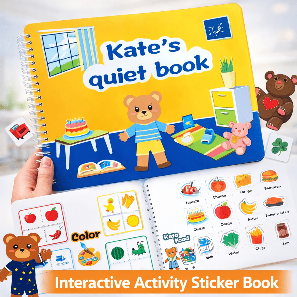 Interactive Quiet Activity Book – Early Learning Skill Builder for Kid