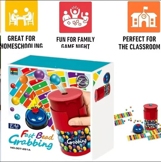 Fast Bead Grabbing Bingo 2-Player Activity Game