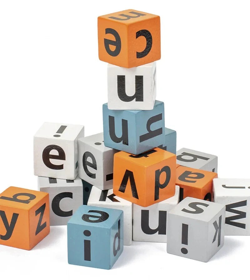 Early Education Wooden Spelling Blocks Game with Buzzer