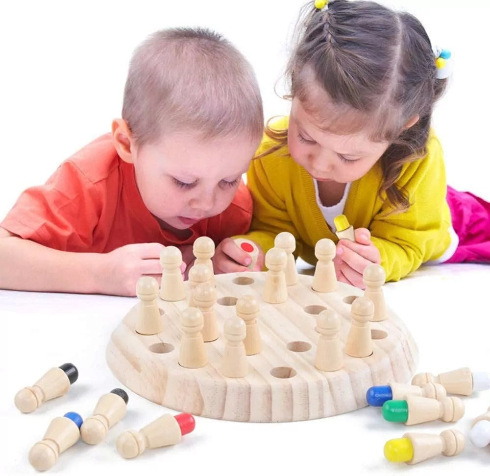 Wooden Memory Match Stick Game