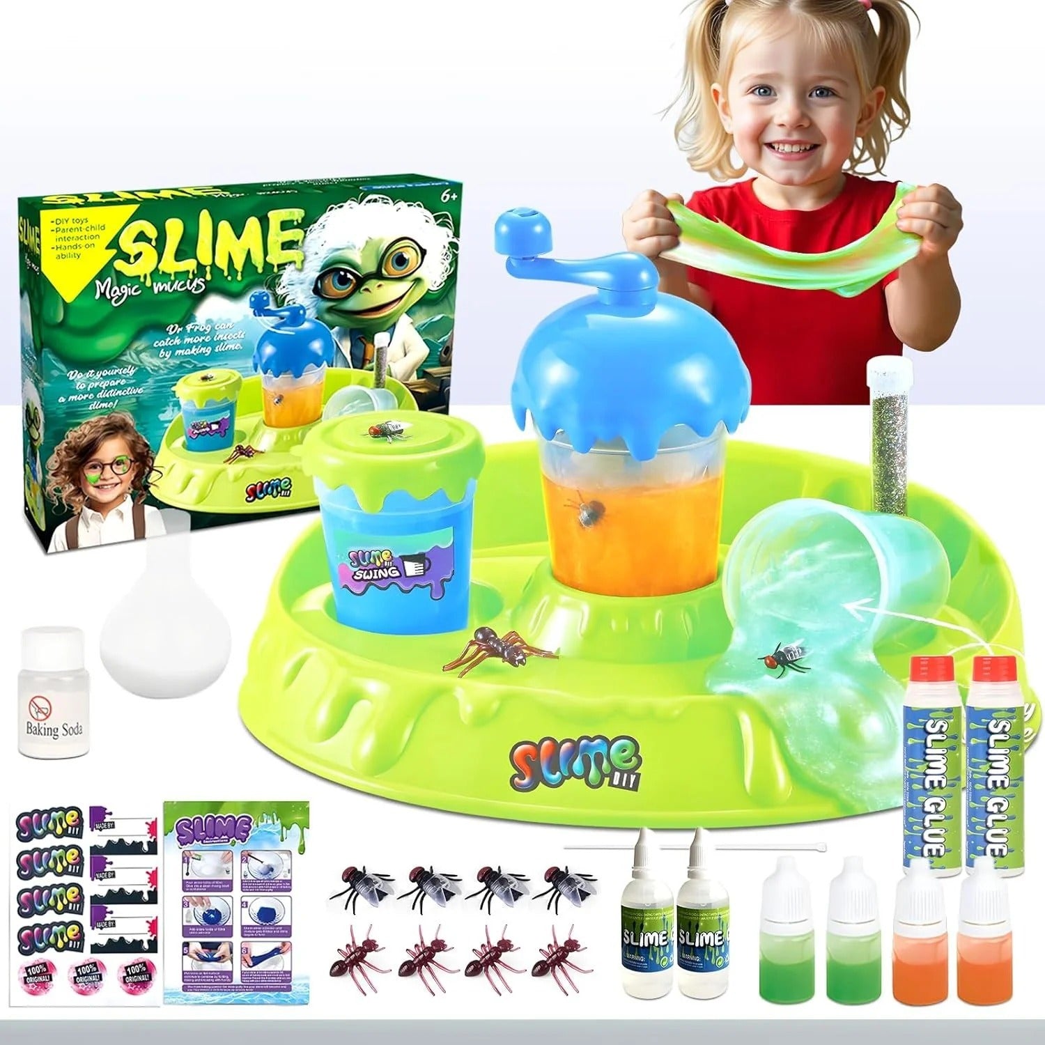 DIY Glowing Slime Factory Play Kit