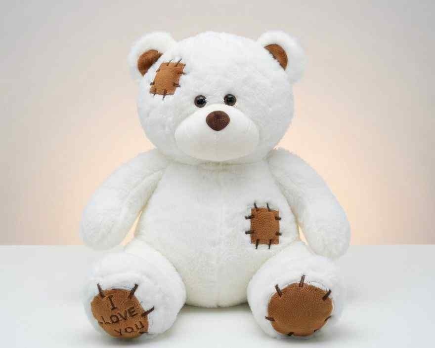 Premium Soft Plush Patch Teddy Bear Toy – JustForKids