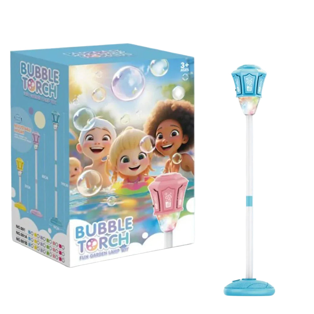 Bubble Torch Fun Garden Lamp Toy with LED Lights