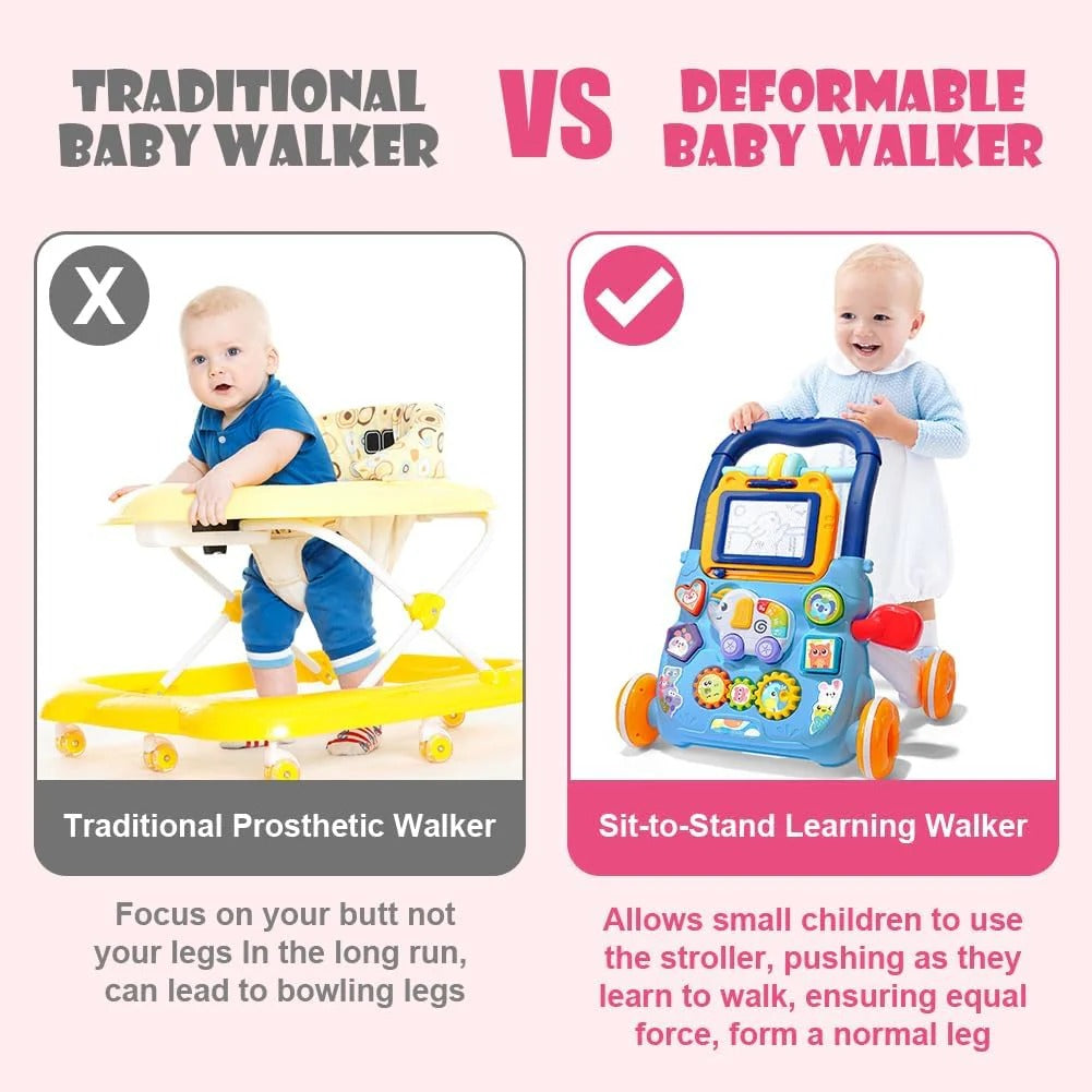 Musical Baby Push Walker with Adjustable Speed