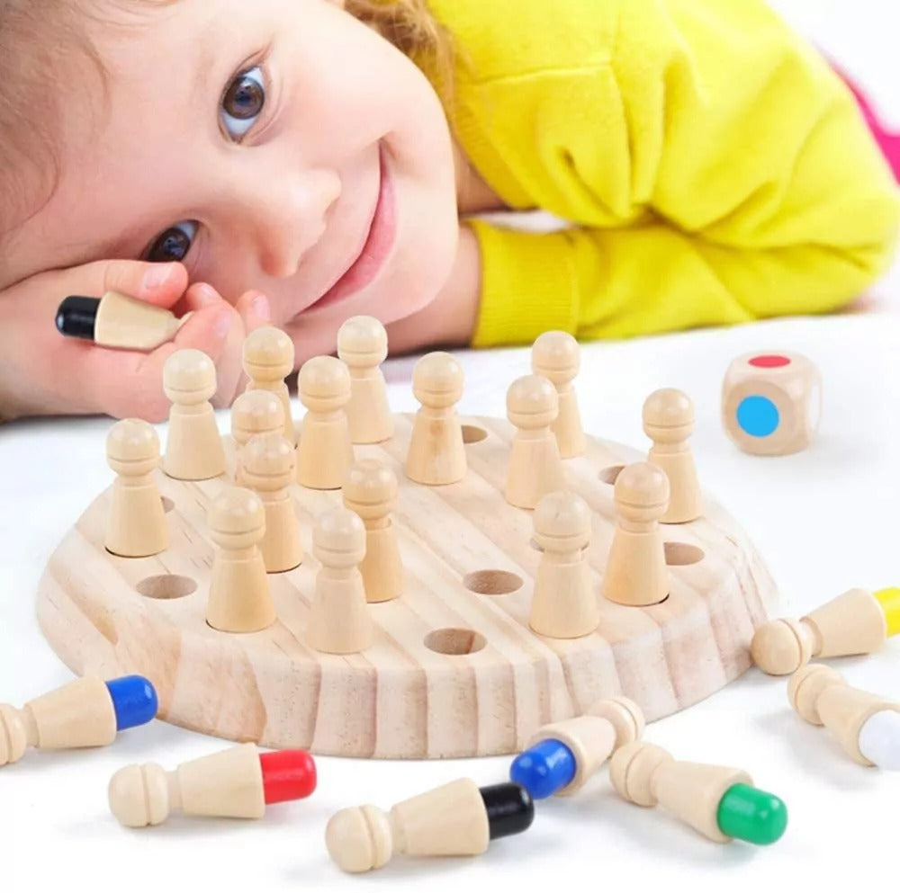 Wooden Memory Match Stick Game