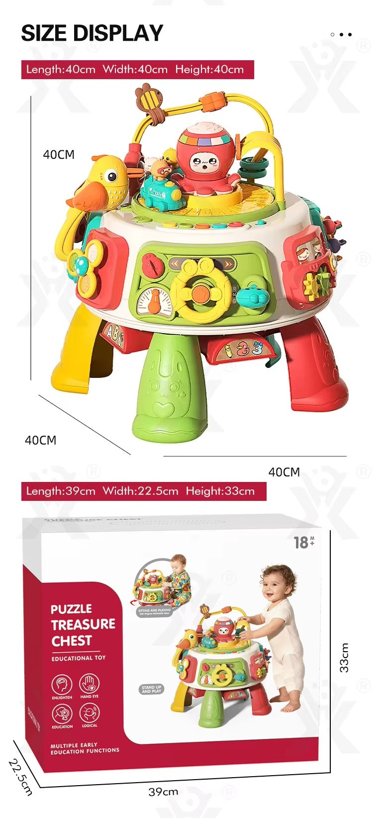 Puzzle Treasure Chest Activity Table